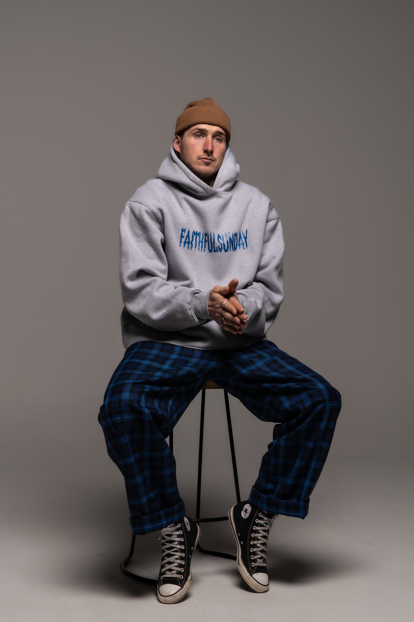 SMURF - GREY MARLE HOOD