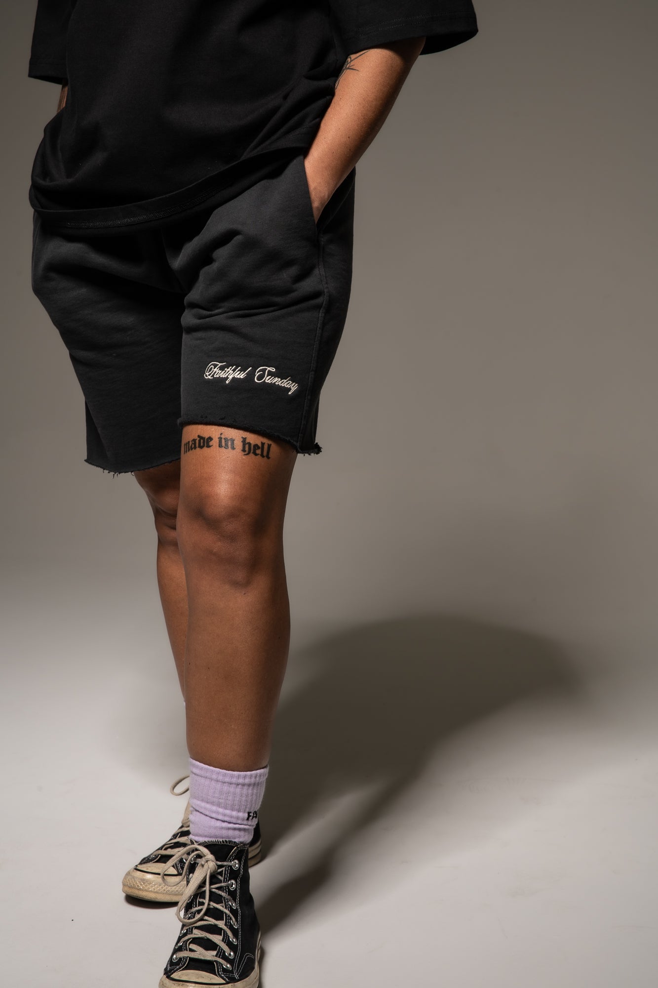 MADE IN HELL TRACK SHORTS